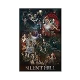 RIELLI Silent Hill Downpour Game 5 Poster su tela, decorazione da parete, per soggiorno, camera da letto, senza cornice: 30 x 45 cm
