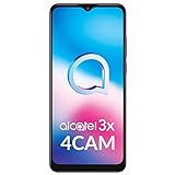 Alcatel 3X 2020 Smartphone 4G Dual Sim, Display 6.52" HD+, 64 GB, 4GB RAM, Quad Camera, Android 10, Batteria 5000 mAh, Jewelry Black [Italia]