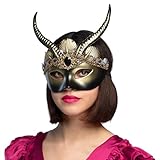 Boland - Maschera Voodoo, maschera da teschio, accessorio per costumi, carnevale, feste a tema e Halloween