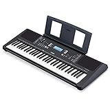 Yamaha Digital Keyboard PSR-E373 - Tastiera Digitale Portatile e Versatile, con 61 Tasti Dinamici Sensibili al Tocco e Suoni Strumentali di Alta Qualità, adatta per Principianti, Nero