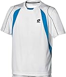 Lotto Sport T-Shirt Seed PL B, Ragazzo, White/Blue Rays, Bianco