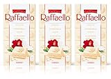 3X Raffaello Tavoletta al Cioccolato Bianco con Cocco e Mandorle 90gr - Edizione Ferrero 2023 [3 Tavolette]