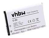 vhbw Batteria Compatibile con Blackberry Curve 8300, 8310, 8320, 8330, 9300 3G, 9330 3G Smartphone Cellulare (1000mAh, 3,7V, Li-Ion)