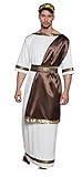Boland- Zeus Dio dell Olimpo Costume Adulto Uomo, Bianco, Taglia M/L, 83861
