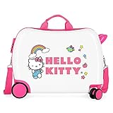Hello Kitty You are Cute - Valigia per bambini, colore: bianco, 50 x 38 x 20 cm, rigida in ABS, chiusura a combinazione laterale, 34, 1,8 kg, 4 ruote, bagaglio a mano