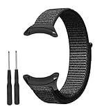 CJYVZN Cinturino in nylon morbido per smartwatch Suunto Core All Black, leggero e traspirante, con connettori in metallo (nero)