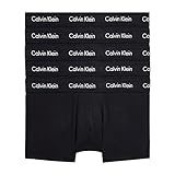 Calvin Klein Boxer Uomo Confezione da 5 Low Rise Trunks Cotone Elasticizzato, Nero (Black W Black Wb), M