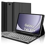Tastiera Samsung Galaxy Tab A9 Plus 11", Samsung Tab A9+ Tastiera, Cover Tastiera Italiano Bluetooth Retroilluminata Rimovibile per Samsung Galaxy Tab A9+ 2023 11 Pollici SM-X210/X216/X218, Nero