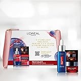 L Oréal Paris Pochette Idea Regalo Donna, Include Siero Retinolo 30ml, Crema Viso Giorno 15ml, 7 Campioncini Crema Viso SPF20 Revitalift Laser X3