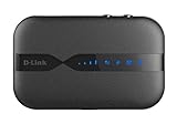 D-Link DWR-932 Pocket Hotspot 4G LTE via SIM, Wi-Fi N150 Mbps, SIM e Micro SD Card Slot, Porta Micro USB, Inclusa Batteria Ricaricabile da 2020 mAh, Nero/Antracite