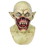 Maschera di vampiro di Halloween,Spaventoso mostro che cammina la testa morta,Scherzo costume partito lattice testa piena adulto