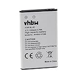 vhbw batteria compatibile con NGM Boris, Clio, Dandy, Joy, Maxx, Oscar, Oscar Flip, Oscar V2 Smartphone, telefono (1200mAh, 3,7V, Li-Ion)