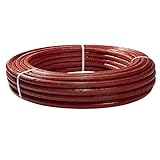 H2O-Flex Tubo composito in alluminio, multistrato, isolamento da 6 mm, rosso, 26 x 3 mm, rotolo da 25 m, tubo DVGW