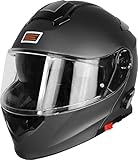 Origine Helmets 204271723600006 Delta Solid Matt Casco Apribile con Bluetooth Integrato, Titanio, XL