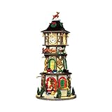 Lemax Village-Sights & Sounds: Christmas Clock Tower-(45735-UK), Multicolore