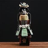 JYJTLHS Samurai Giapponese Armatura Nera Iron Statue Ornament Desktop Decor Yida Zhengzong Warrior States Warrior Collezione di Figurine di Personaggi Decorazioni Nostalgiche Vintage in Metallo