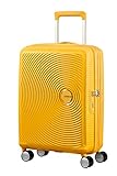 American Tourister Soundbox, Spinner Espandibile Bagaglio a Mano Unisex - Adulto, Giallo (Golden Yellow), S (55 cm - 41 L)