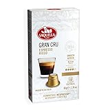 SAQUELLA Caffè, Capsule Cialde Compatibili Nespresso Miscela Gran Gru - Confezione da 100 Capsule