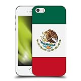 Head Case Designs Mexico Mexican Bandiere dei Paesi 1 Custodia Cover in Morbido Gel Compatibile con Apple iPhone 5 / iPhone 5s / iPhone SE 2016