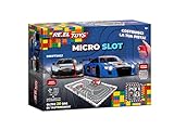 RE-EL Toys - Micro Slot - Pista slot car in scala 1:87 con 2 Audi R8 LMS con luci e funzione turbo - Con accessori da assemblare - 0912