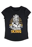 Disney The Live Action Lion King Group-Maglietta a Maniche Corte da Donna T-Shirt, Nero, XL