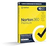 Norton 360 Premium 2024, Antivirus per 10 dispositivi, Licenza di 1 anno con rinnovo automatico, PC, Mac, tablet e smartphone