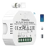 MoesGo Interruttore Alexa Smart life WiFi, Funzione Timer interruptor Intelligente RF433 Switch Telecomando per domotica Modulo Comando, Controllo Vocale compatibile con Google Home