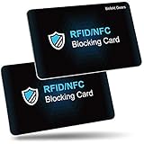 Befekt Gears [2 Pezzi] Anti NFC Protezione Carte di Credito, Blocco RFID, Blu, CB, Passaporto e Banca