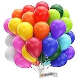 Palloncini compleanno [100 pezzi] • MADE IN EU • Carbon Neutral • Palloncini Colorati • 100% Lattice naturale • palloncini pastello compleanno bambina e bambino • palloncini colorati misti • feste