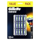 Gillette Fusion5 Proglide, 12 Ricambi, Fino a 1 Mese di Rasatura