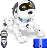 okk Cane Robot Intelligente, Cane Telecomandato di Recente con Canto, Danza, Conversazione, Giocattoli Educativi Precoci Intelligenti per 3-12 Anni Ragazzi Ragazze Regalo di Compleanno di Natale
