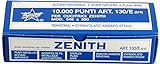 Zenith Punti Metallici Acciaio Naturale Art. 130/E (6/4) 1 Scatolina Da 10.000 Punti