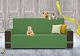 Farè - SalvaDivano su misura del divano | Copridivano ANTIMACCHIA impermeabile ed idrorepellente | Made in Italy | COVER | ARMOR verde - 3 posti