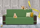Farè - SalvaDivano su misura del divano | Copridivano ANTIMACCHIA impermeabile ed idrorepellente | Made in Italy | COVER | ARMOR verde - 4 posti