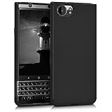 kwmobile Custodia Compatibile con Blackberry KEYone (Key1) Cover - Back Case per Smartphone in Silicone TPU - Protezione Gommata - nero matt