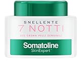 Somatoline SkinExpert, Snellente 7 Notti Gel Crema Pelli Sensibili, Trattamento Corpo Anticellulite, Ultra Intensivo, con Estratto di Betulla, 400ml