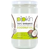 1Lt Olio di Cocco Extra Vergine Pipkin 100% Organico, Extra Vergine E Puro – Olio Di Cocco Multiuso Pressato A Freddo, Non OGM