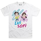 ARTIST T-Shirt Maglietta Youtuber Lui e Sofi 100% Cotone Alta qualità (8-10 Anni, Bianco)