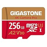 [5 Anni Recupero Dati Gratuito] GIGASTONE 256 GB Scheda di Memoria, Camera Pro MAX, Velocità fino a 130/85 MB/s, per Gopro, DJI, Insta360, 4K Video, A2 V30 U3 MicroSDXC con Adattatore