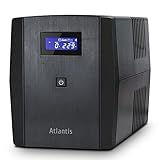 Atlantis OnePower S1501, UPS Line Interactive 1500VA/900W, AVR, Onda PseudoSinusoidale, 4 prese IEC+1 presa Schuko, 2 Batterie 12V 9Ah, Licenza software UPSilon 2000 inclusa