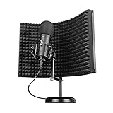 Trust Gaming Microfono con Schermo Fonoassorbente GXT 259 Rudox - USB Microfono a Condensatore per Studio e Registrazione Professionale, Canto, Podcast, Streaming, Voce, YouTube, Twitch, PC/Laptop
