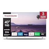 Thomson Smart TV 40 Pollici Full HD Display DLED DVBT2/C/S2 Android TV Wi-Fi Bianco - 40FA2S13W