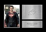 HWC Trading A4 Henry Cavill DCEU Superman Regali Stampati Autografo Firmato Immagine Per Gli Appassionati Di Memorabilia Di Film - A4