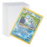 Buste Proteggi Carte, 300 Pezzi Trasparenti Bustine Carte 66 X 92 MM Addensato Di 0,02MM Tasche Vuote per Carte Da Collezione Pokemon Magic