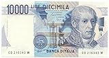 Cartamoneta.com 10000 Lire Banca d Italia Alessandro Volta Lettera D 22/11/1989 FDS 20485/III