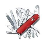 Victorinox Handyman, coltellino svizzero multiuso (24 funzioni, lama, grande, apriscatole, cavatappi, forbici) rosso