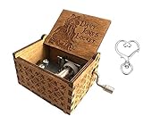 Cuzit manovella in legno carillon pirati dei Caraibi Davy Jones medaglione in legno, motivo: Music Box