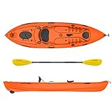 Kayak-canoa Atlantis WAVE arancio cm 305-2 gavoni - schienalino - pagaia - ruotino - portacanna