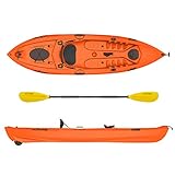 Kayak - Canoa Wave Atlantis arancio 305 cm - 2 gavoni + seggiolino + pagaia + ruotino + porta canna da pesca