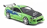 Jada Toys – 97603 Gr – Mitsubishi Eclipse – Fast And Furious – Scala 1/24 – Verde